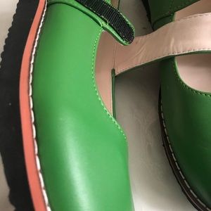 Brand new bright green Mary Jane’s size 9.5